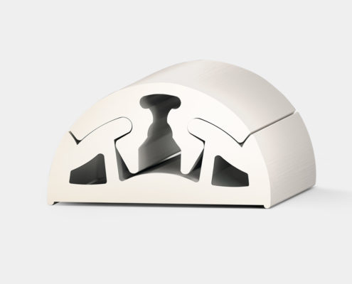 BINO40_W BINO40_w PVC RUB RAILS