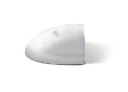 White end cap RAD_TRM_pvc